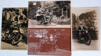 Lot 111 - Motorcycle interest - assorted cards to...