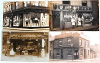 Lot 115 - Shopfronts - assorted real photographs of...