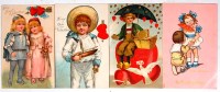Lot 117 - Valentines cards - to include three embossed...