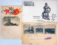 Lot 124 - Early British cards - to include; two Boer War...