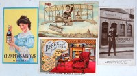 Lot 128 - Advertising interest - assorted colour cards,...