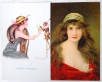 Lot 70 - Glamour interest - various artist cards to...