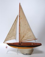 Lot 132 - Milbro, pond yacht 'Ailsa' with varnished deck,...
