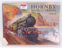 Lot 277 - A Hornby 1938-9 Book of Trains - front cover...