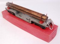 Lot 285 - A Hornby No. 2 trolley wagon, grey with red...