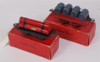 Lot 311 - A Hornby 1932-3 barrel wagon on red crimped...