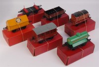 Lot 327 - A small tray of Hornby boxed postwar wagons...