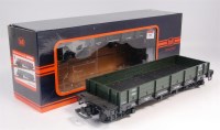 Lot 364 - 14 train 'G-Scale' continental low side wagons,...