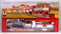Lot 367 - 2 Bachmann G scale Big Top train packs, each...