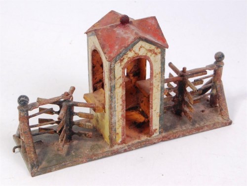 Lot 3240 - Marklin GI ticket collectors station turnstile...