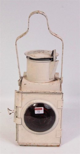 Lot 72 - BR (W) tail lamp, cream with red bullseye,...