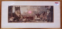 Lot 76 - Carriage print in railway style frame...