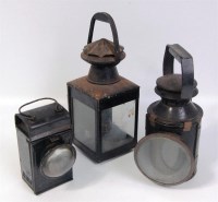 Lot 83 - BR three aspect hand lamp, inspection and...