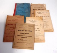 Lot 88 - A delve of working timetables, traffic notices,...