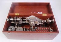 Lot 122 - A fine, boxed model maker's lathe for bench...