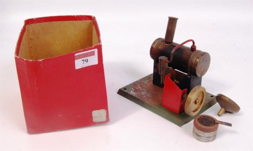 Lot 79 - Unmarked miniature steam engine for...
