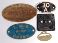 Lot 44 - Reproduction shed plate 30A, LMS built Derby...