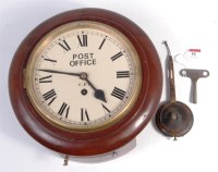 Lot 55 - GPO Post Office small wall timepiece with 7...
