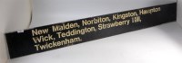 Lot 66 - Station destination wooden sign for New Malden,...