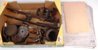 Lot 71 - Small quantity of castings, 2 wheel sets,...