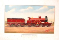 Lot 20 - After F Moore, 3 framed/glazed vintage railway...