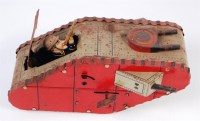 Lot 3175 - Guntherman? Germany, tinplate clockwork WWI...