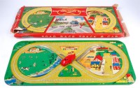 Lot 3178 - Mettoy, road race track and car, tinplate...