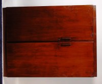 Lot 405 - An Art Deco walnut double door compactum,...