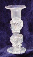 Lot 2 - An Anthony Stern opalescent glass candlestick,...