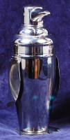Lot 67 - An Art Deco style chrome plated cocktail...
