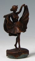 Lot 103 - An Art Deco bronze figure of a dancing girl,...