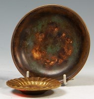 Lot 105 - A mid 20th century Danish bronze circular dish,...