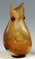 Lot 87 - A Picasso style soap glass vase, of shaped and...