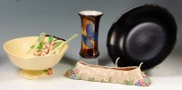 Lot 84 - A 1930s painted and glazed Carltonware salad...
