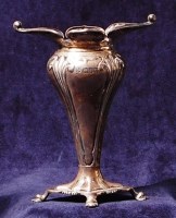 Lot 185 - An Art Nouveau silver posy vase, of typical...