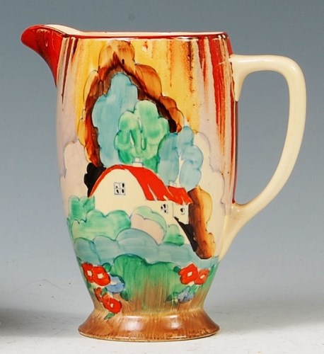 Lot 136 - A Clarice Cliff Forest Glen Pattern single...