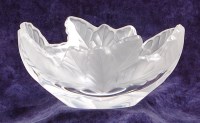 Lot 194 - A modern Lalique heavy frosted and clear glass...