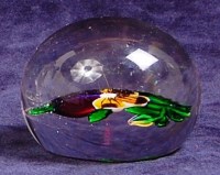 Lot 197 - A mid 20th century clear glass paperweight,...