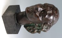 Lot 160 - An early 20th century bronze female portrait...