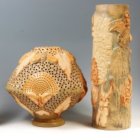 Lot 176 - A Bernard Rooke stoneware vase, having typical...