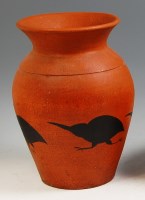 Lot 177 - An early 20th century terracotta vase, the...
