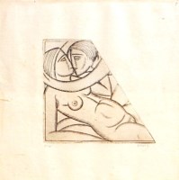 Lot 267 - Eric Gill - etching, signed in pencil to the...