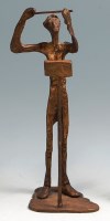 Lot 221 - A Giacometti style gilt bronze full length...