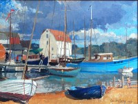 Lot 323 - Adrian Chorley - Sailing boats on the River...
