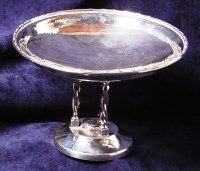 Lot 188 - An Arts & Crafts style silver plated comport,...
