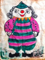 Lot 291 - Rurtal-Schule - Portrait of a clown,...