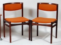 Lot 409 - A set of five 1960s Danish rosewood dining...