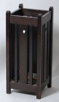 Lot 361 - An Arts & Crafts oak square section stickstand,...