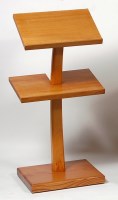 Lot 376 - A 1970s light oak two tier lectern, of curved...