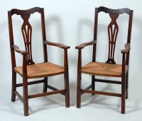 Lot 393 - A pair of Arts & Crafts joined oak open...